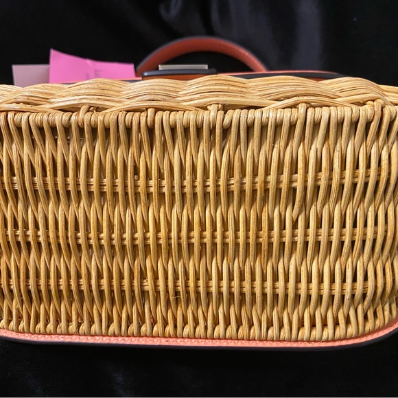 Kate Spade Gracie Wicker Medium Top-handle or Crossbody Handbag - Picture 9 of 11